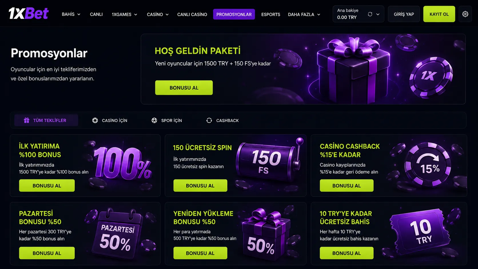 1xBet Casino Promo Code Nedir ve nasıl çalışır